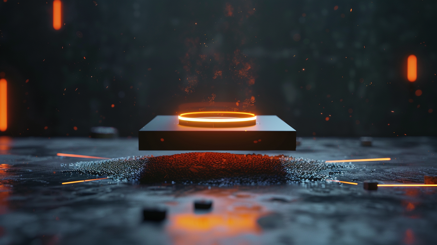 Glowing platform
